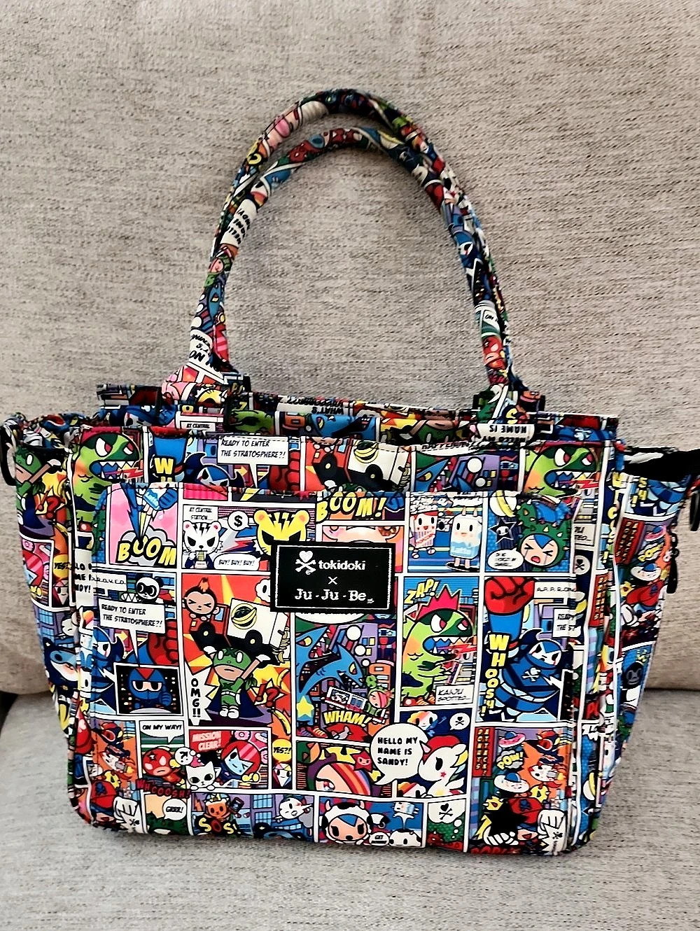 tokidoki x Ju-Ju-Be Comic Print Large Tote Diaper Bag Multicolor